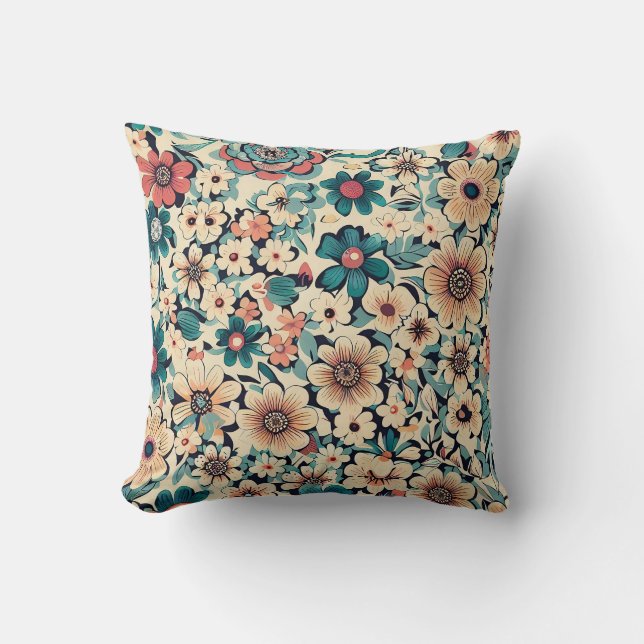 Flower Fabric  Cushion (Front)