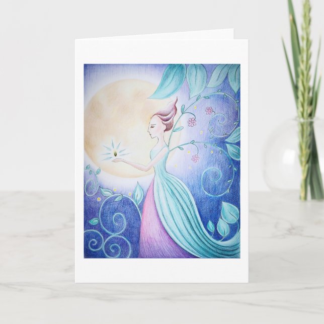 Flower Faery Greeting card (Front)