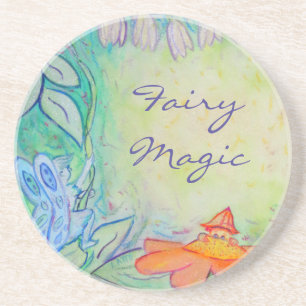 Flower Fairies Garden Art Custom Drink Coasters