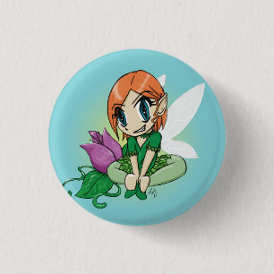 Flower Fairy 3 Cm Round Badge