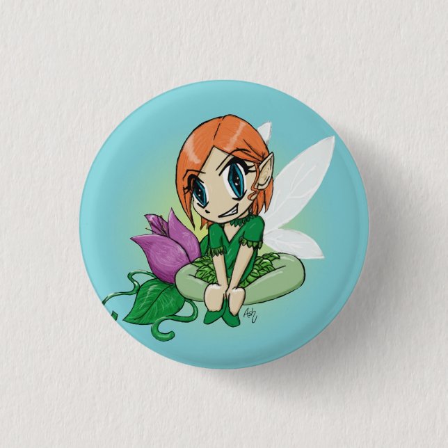 Flower Fairy 3 Cm Round Badge (Front)