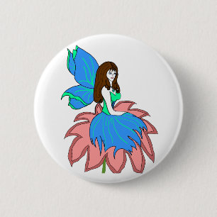 flower fairy button