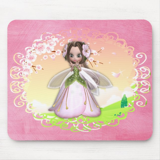 Flower Fairy Design 2 Mousepad (Front)