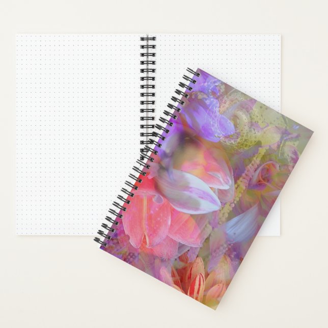 Flower Fairy Double Exposure Fantasy Art Notebook (Inside)