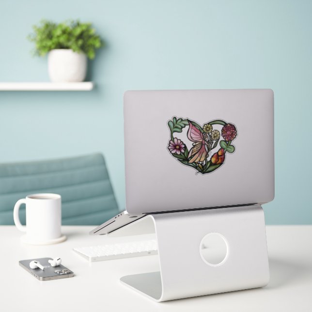 Flower Fairy Garden Fairies                        (Laptop On Desk)