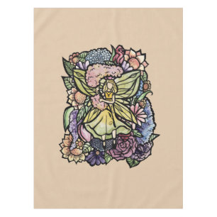 Flower Fairy Garden Hyacinth Fairies Gardener Tablecloth