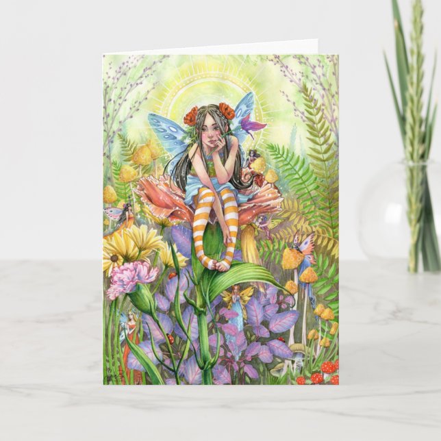 Flower Fairy Greeting Card (Front)
