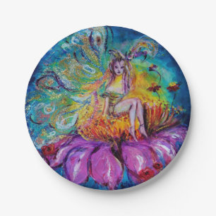 FLOWER FAIRY IN THE NIGHT PAPER PLATE