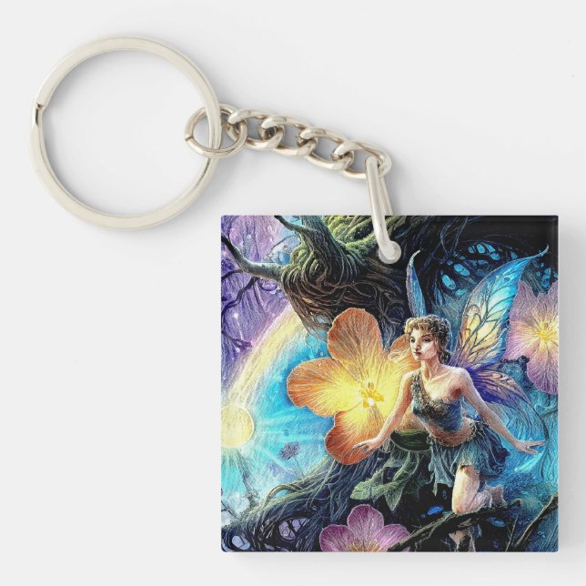 Flower Fairy  Key Ring (Front)