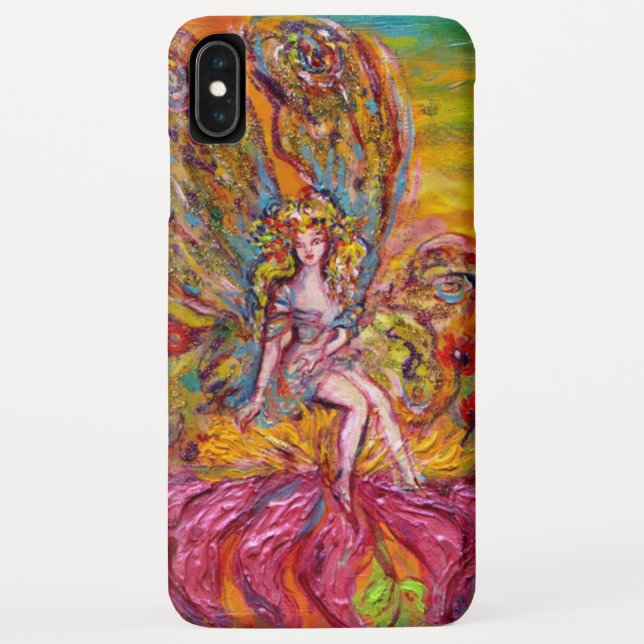 FLOWER FAIRY ON THE PINK IRIS Fantasy Case-Mate iPhone Case (Back)