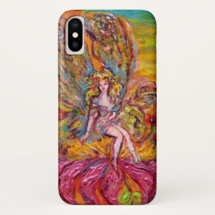 FLOWER FAIRY ON THE PINK IRIS Fantasy iPhone X Case