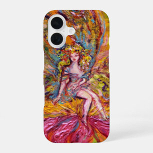 FLOWER FAIRY ON THE PINK IRIS Fantasy iPhone 16 Case