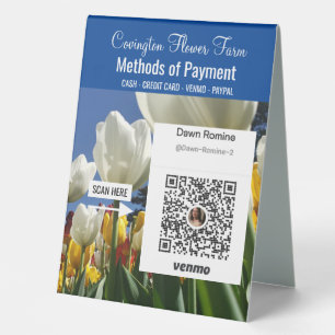 Flower Farm Custom Pay Here Sign