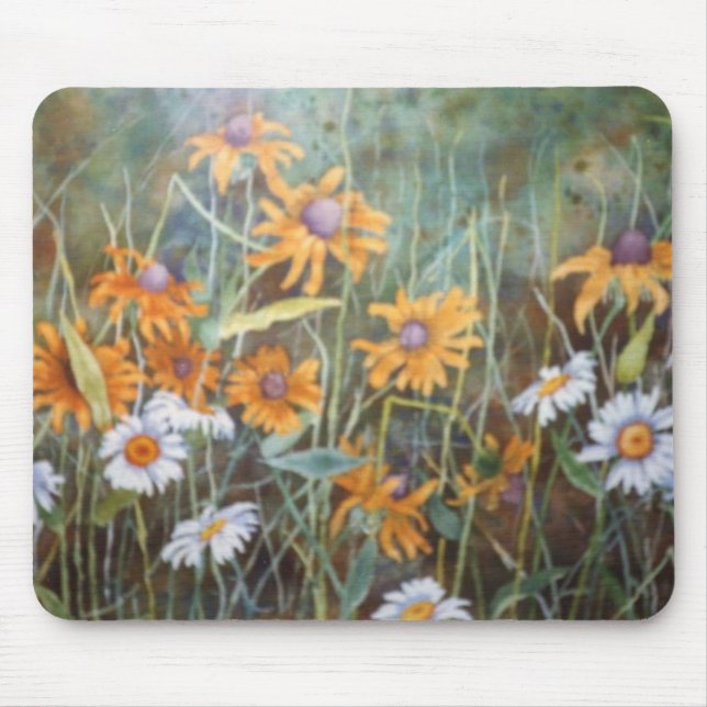 "Flower Field" Floral Mousepad (Front)