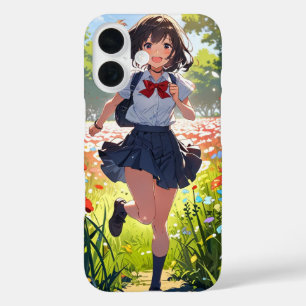 Flower Field Girl iPhone 16 Case