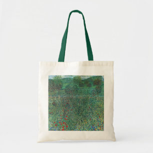 Flower Field in Litzlberg Klimt, Vintage Landscape Tote Bag