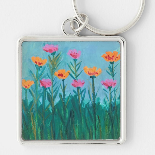 Flower Field Key Ring (Front)