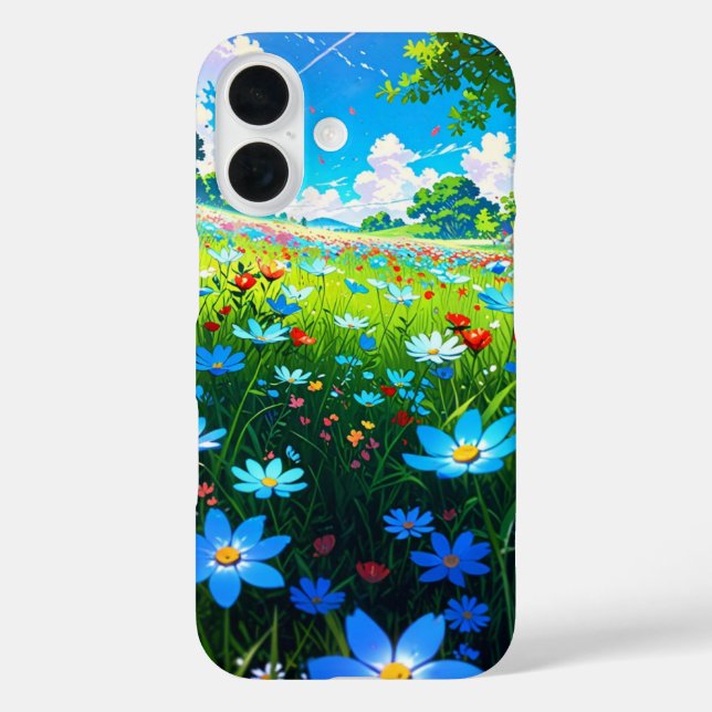 Flower-Filled Spring Meadow Case-Mate iPhone Case (Back)