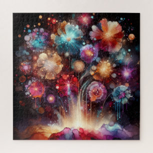 Flower Fireworks Jigsaw Puzzle