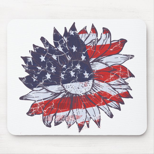 Flower Flag Mouse Pad (Front)