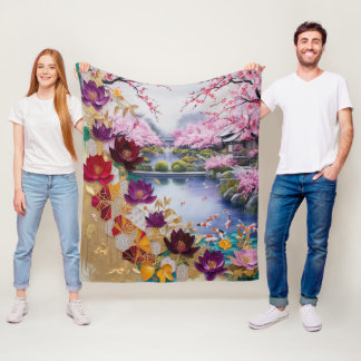 FLOWER FLEECE BLANKET