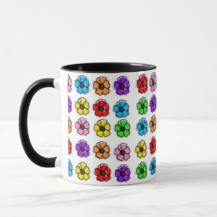 Flower Floral Doodle Line Art Watercolor Abstract Mug