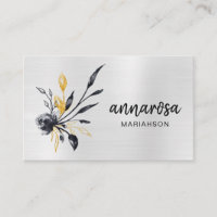 *~* Flower Floral GOLD Silver LOGO QR PHOTO
