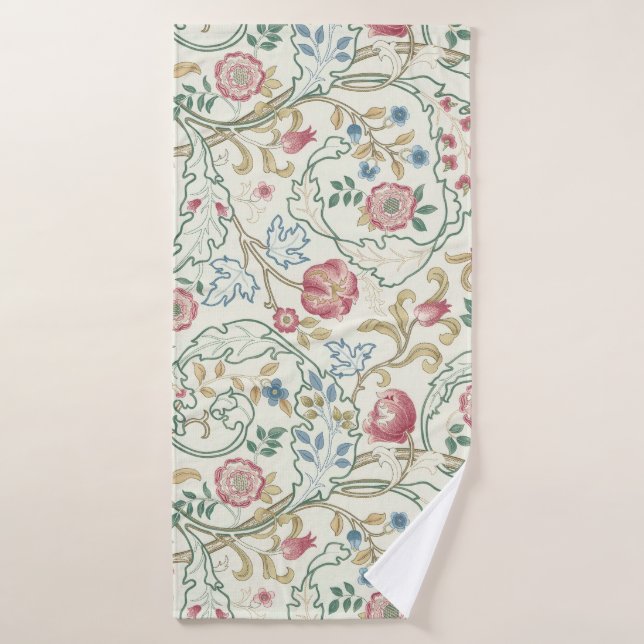 Flower, Floral Pattern, William Morris Bath Towel (Bath Towel)