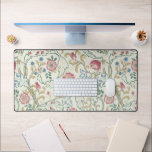 Flower, Floral Pattern, William Morris Desk Mat<br><div class="desc">William Morris (24 March 1834 – 3 October 1896) was a British textile designer, poet, novelist, translator, and socialist activist associated with the British Arts and Crafts Movement. He was a major contributor to the revival of traditional British textile arts and methods of production. His literary contributions helped to establish...</div>