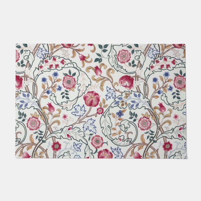 Flower, Floral Pattern, William Morris Doormat (Front)