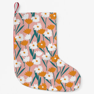 flower floral seamless pattern background, print p small christmas stocking