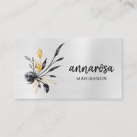 *~* Flower Floral Silver LOGO PHOTO Gold QR