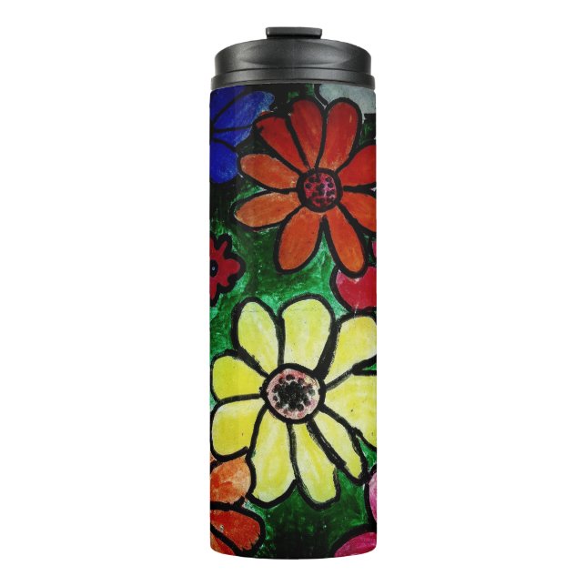 flower flower power bloom thermal tumbler (Front)