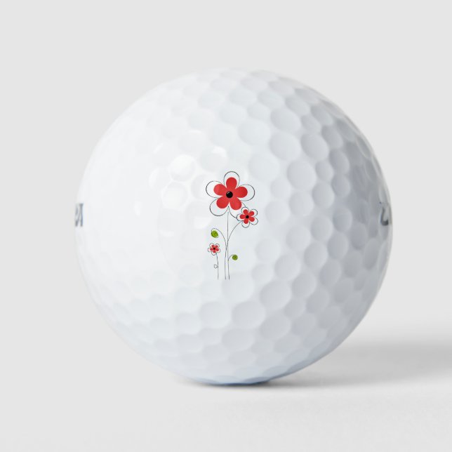 Flower Flowers Bloom Plant Golf Balls (Front)