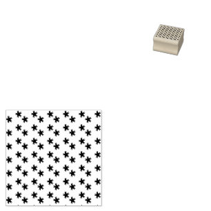 Flower flurries rubber stamp