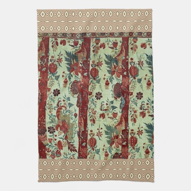 Flower Forest Wonderland Tea Towel (Vertical)