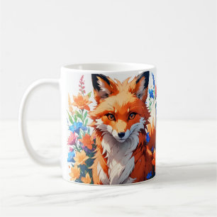Flower Fox Coffee Mug