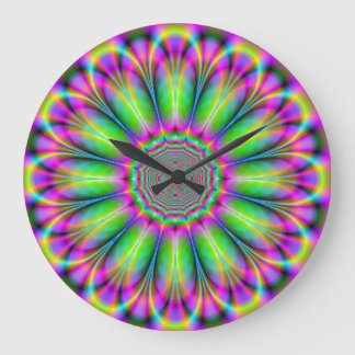 Flower Fractal 3 Wall Clock