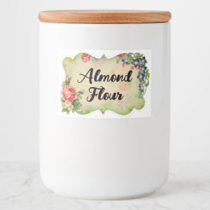 Flower Frame Country Food and Beverage Label Set