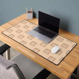 Flower Frame Glamma Grandma Grandmother Definition Desk Mat