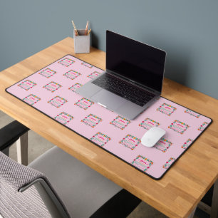 Flower Frame Glamma Grandma Grandmother Definition Desk Mat