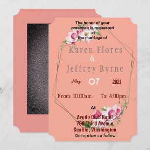 Flower Frame Invitation