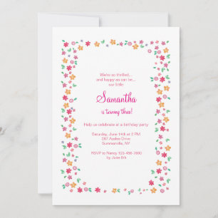 Flower Frame Invitation