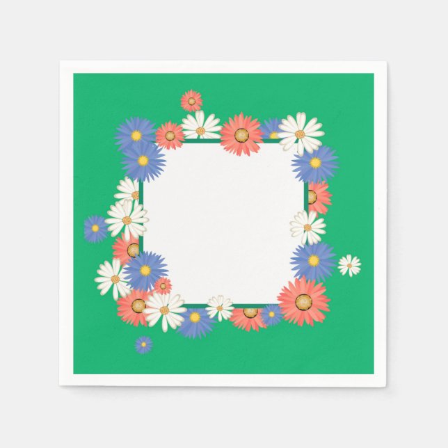 Flower frame napkin (Front)
