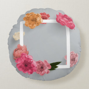Flower Frame Round Cushion