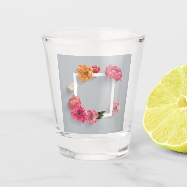 Flower Frame Shot Glass (Front)
