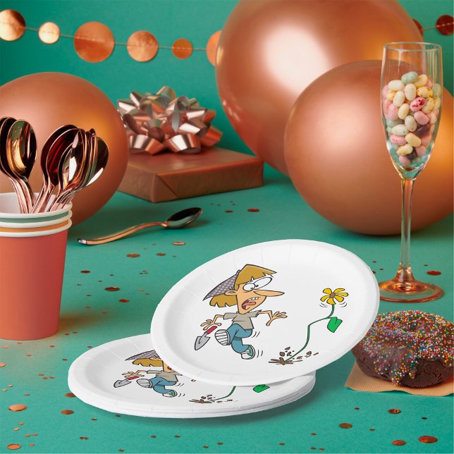 Flower Fright Paper Plate (Creator Uploaded)