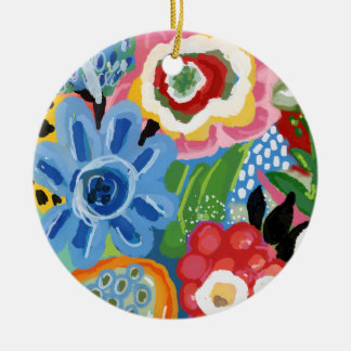 Flower Fun Acrylic Ceramic Ornament