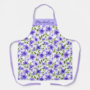 Flower Fun Purple Unique Apron