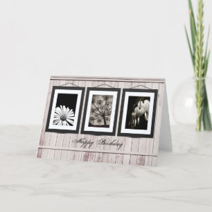 Flower gallery card (customise photos or text)